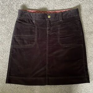 Athleta Cotton Velvet Skirt